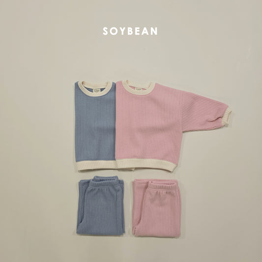 (Pre-order) Soybean Kids Winter - Daily Knit Top & Bottom Set 데일리니트상하 (2 Colors)