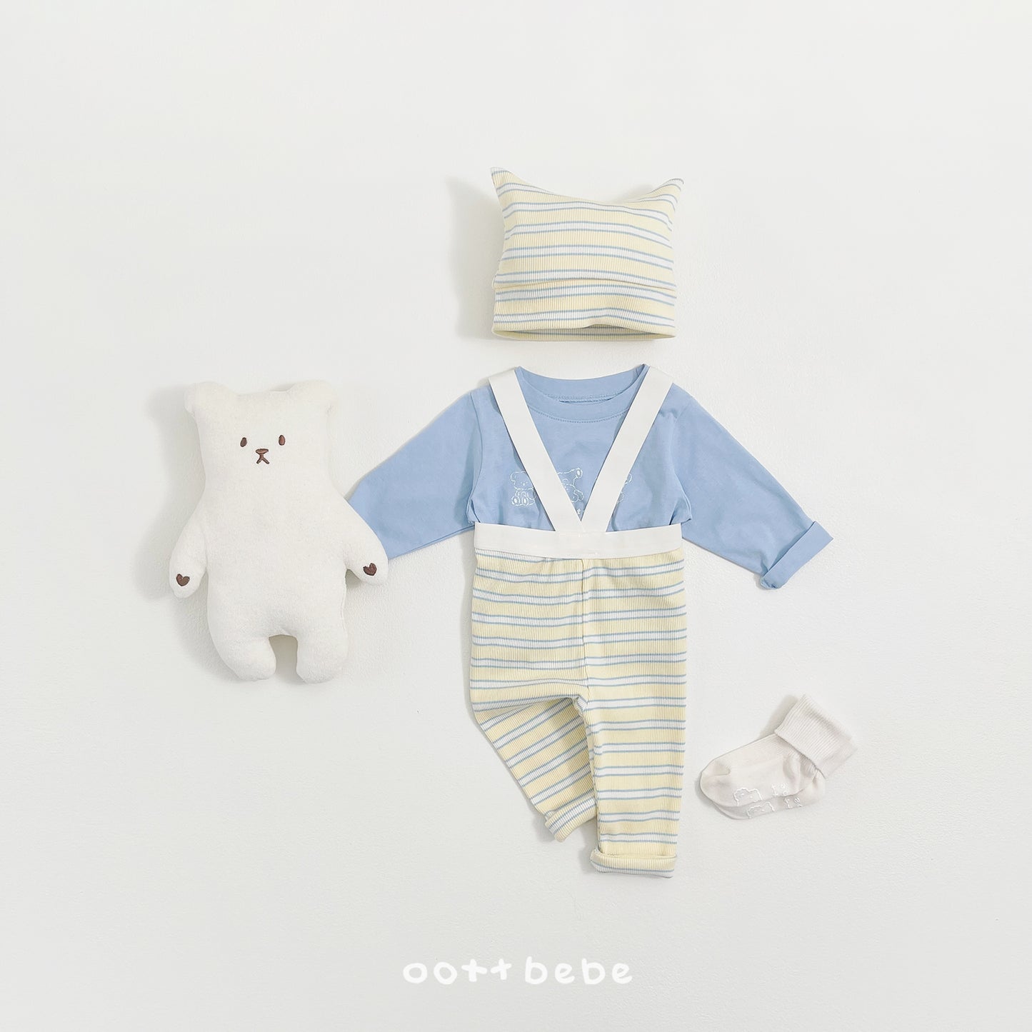 (Pre-order) OOTTBEBE Spring - Say OOTT Baby 1+1 Tee Set 세이오뜨 1+1티셔츠 (4 Colors)