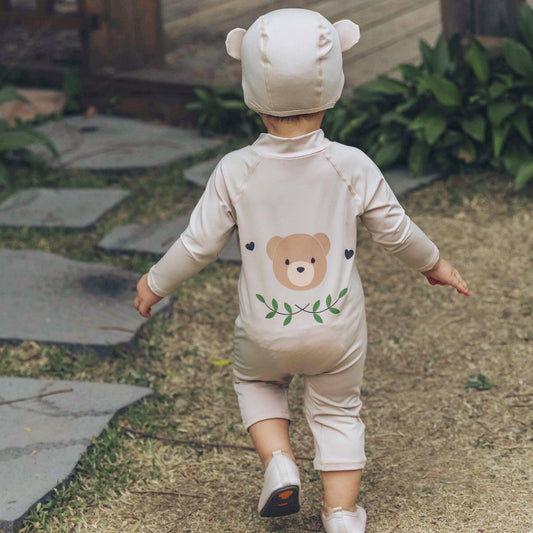 (Pre-order) KoongsKoongs Kids’ Premium All-in-One Rash Guard (Teddy Bear)