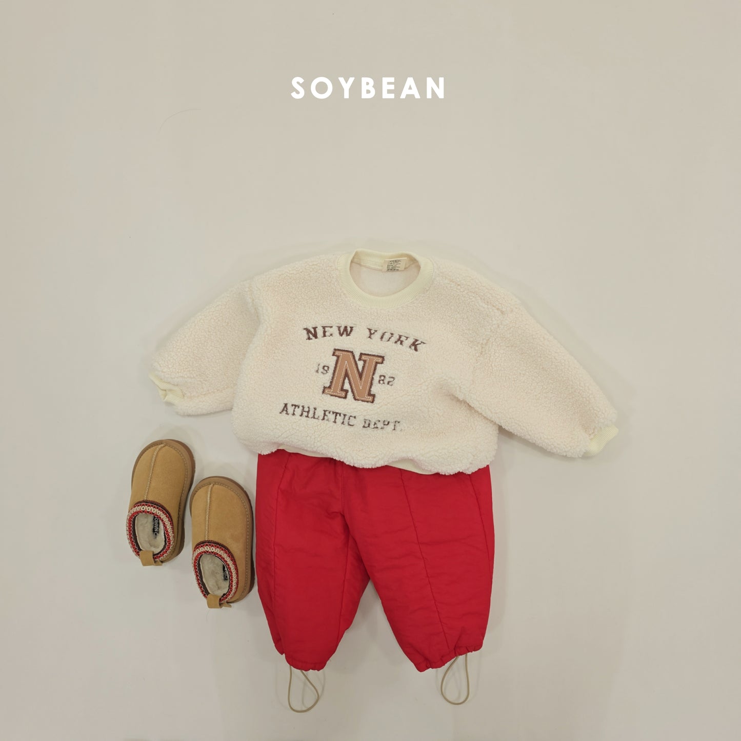 (Pre-order) Soybean Kids Winter - Soft Padded Fleece-Lined Pants 소프트패딩팬츠 (3 Colors)