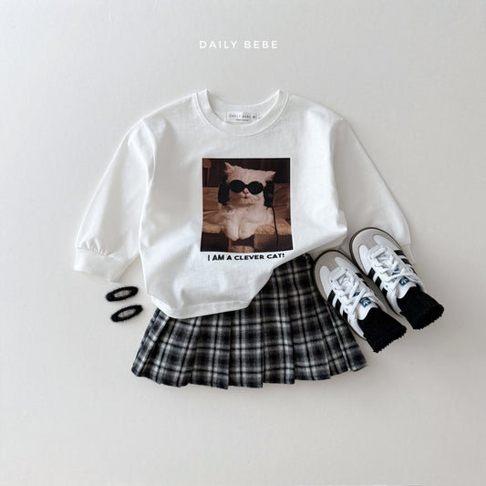 (Pre-order) Daily Bebe - Kids' Check School Skirts 체크 스쿨 스커트 (2 Colors)
