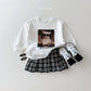(Pre-order) Daily Bebe - Kids' Check School Skirts 체크 스쿨 스커트 (2 Colors)