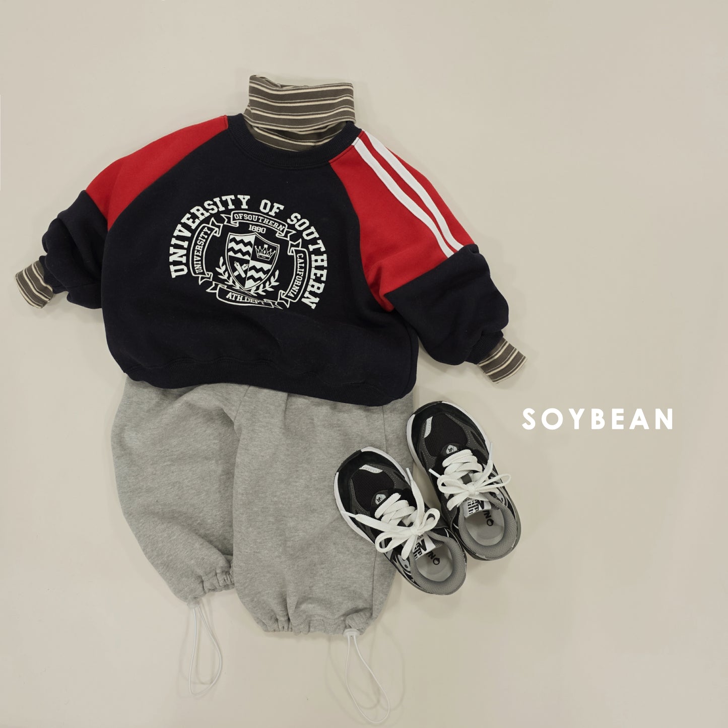 (Pre-order) Soybean Kids Winter - Pintuck Fleece-Lined Training Pants 핀턱트레이닝팬츠 (3 Colors)
