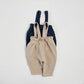 (Pre-order) OOTTBEBE - Velour Overall Pants 벨로아멜빵팬츠 (2 Colors)