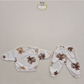 (Pre-order) Soybean Kids - Teddy Fleece Top & Bottom Set 테디플리스상하복 (3 Colors)