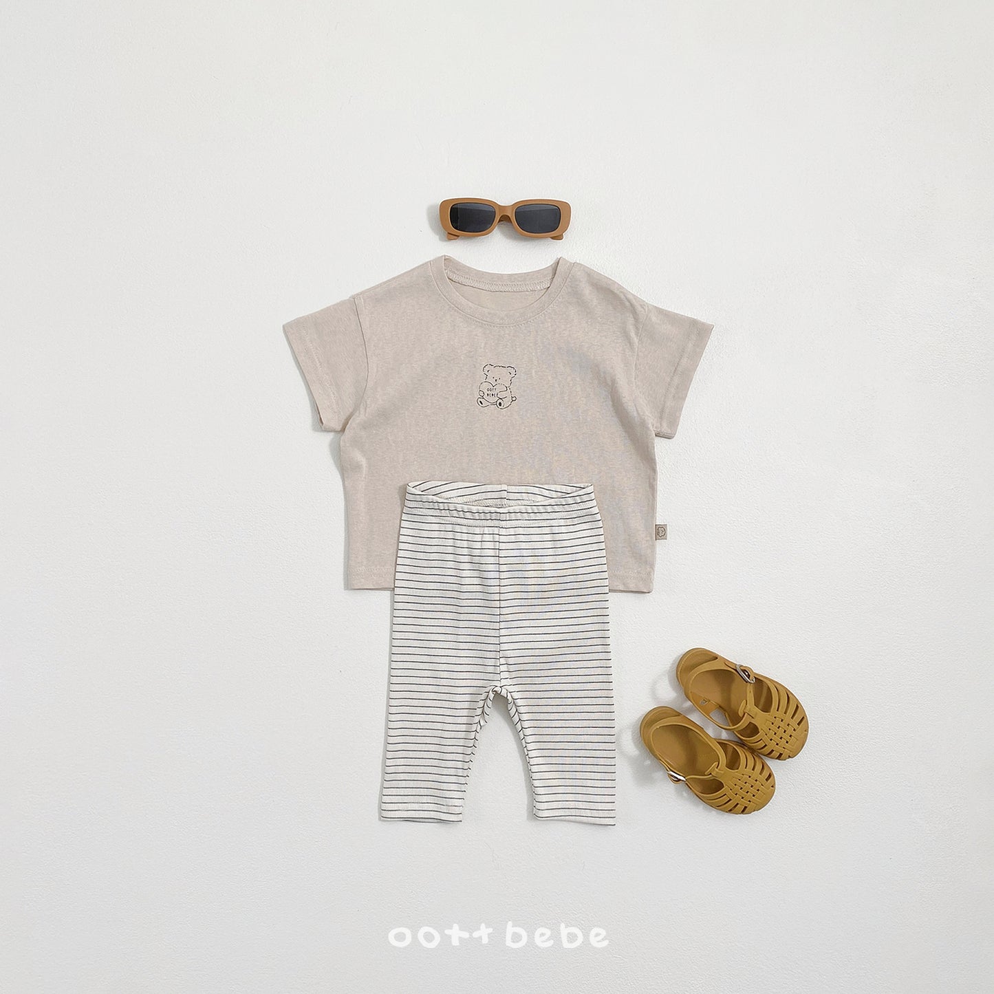 (Pre-order) OOTTBEBE Summer - Sherbet Leggings (Kids) 샤베트5부레깅스 (5 Colors)