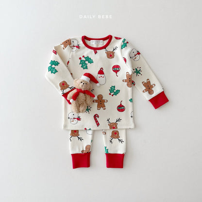 (Pre-order) Daily Bebe - Kids’ Rudolph Holiday Pajama Set 루돌프 실내복 (2 Colors)