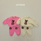 (Pre-order) Soybean Kids Winter - Hello Boucle Rudolph Top & Bottom Set 헬로부클루돌프상하 (2 Colors)