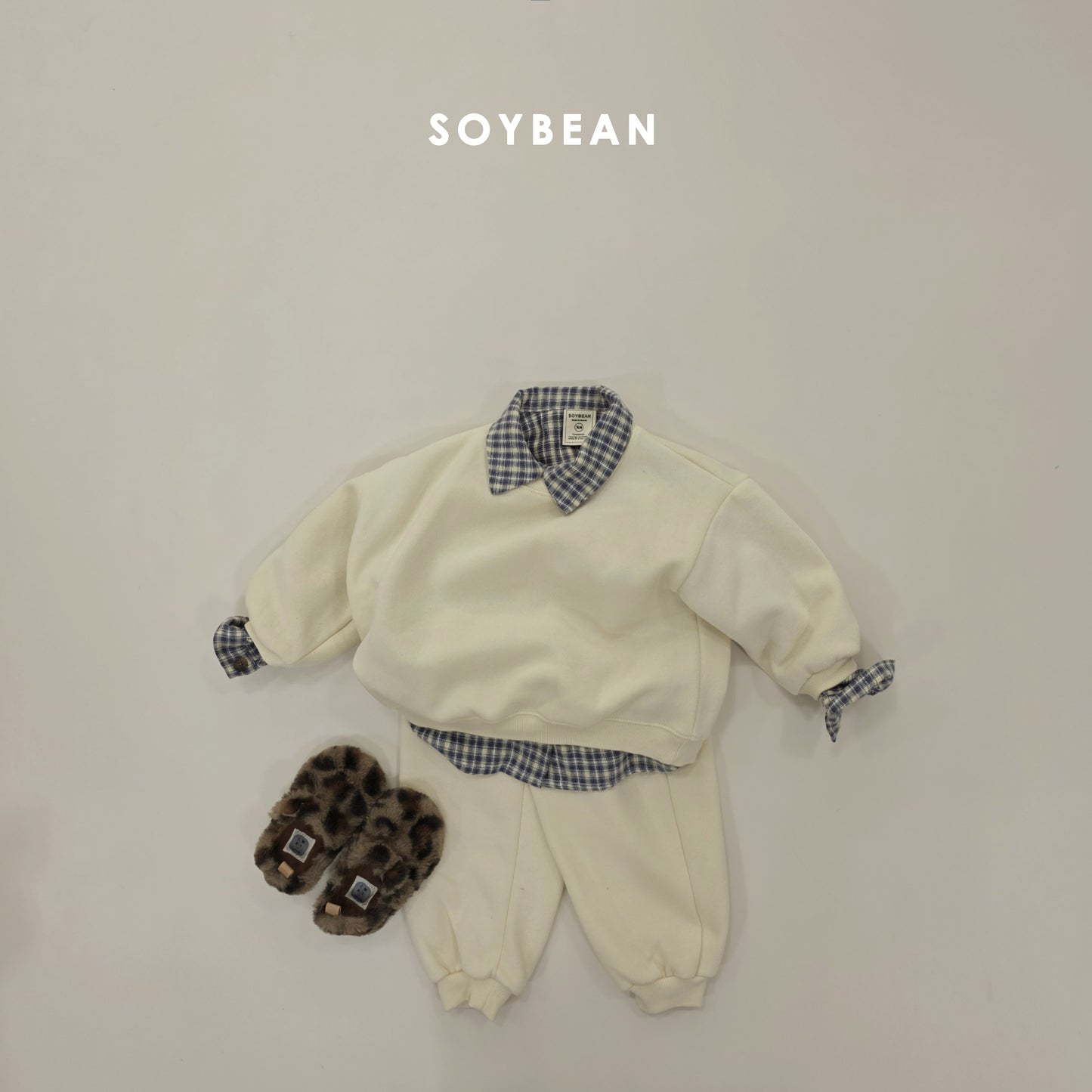 (Pre-order) Soybean Kids Winter - Junior Soybean Kids Winter - Junior Fleece-Lined Lollipop Top & Bottom Set 주니어 양기모롤리팝상하복 (16 Colors)