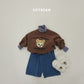 (Pre-order) Soybean Kids Winter - Snap Cut Fleece-Lined Denim Pants 스냅컷기모데님 (2 Colors)
