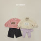 (Pre-order) Soybean Kids Winter - Lovely Bouclé Embroidered Sweatshirt 러블리뽀글맨투맨 (2 Colors)