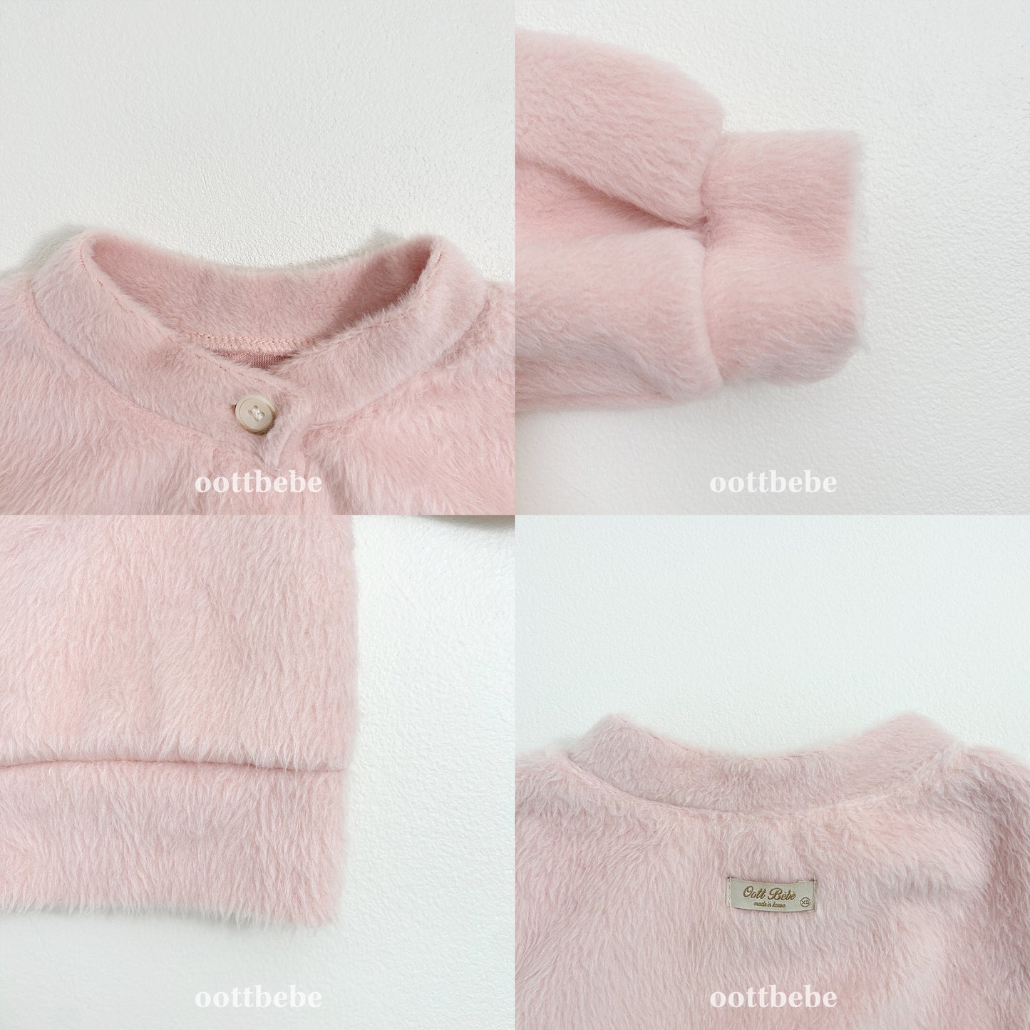 (Pre-order) OOTTBEBE Winter - Cotton Candy Cardigan 솜사탕 가디건 (4 Colors)