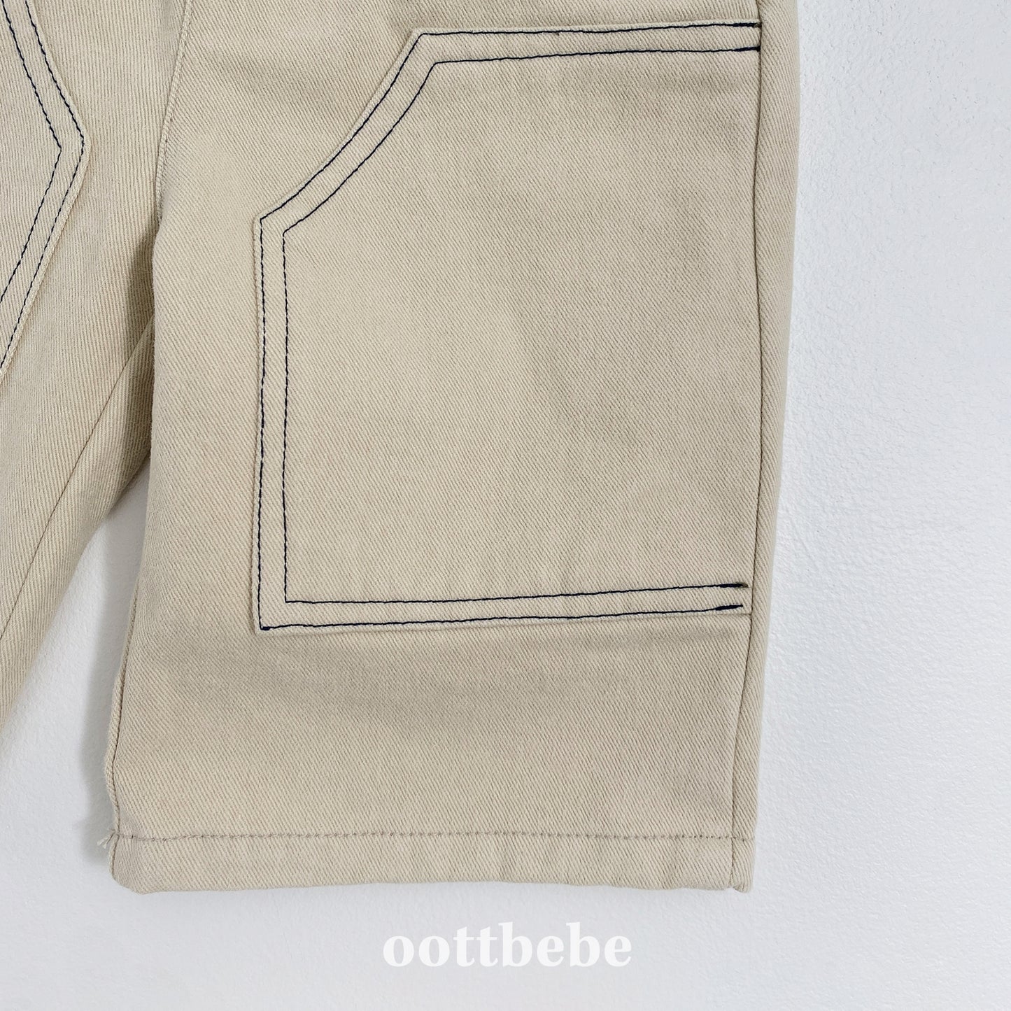 (Pre-order) OOTTBEBE Winter - Patchwork Cotton Pants 패치워크팬츠 (2 Colors)