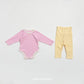 (Pre-order) OOTTBEBE Spring - Picnic Modal Ribbed Romper & Leggings Set 피크닉슈트세트 (3 Colors)