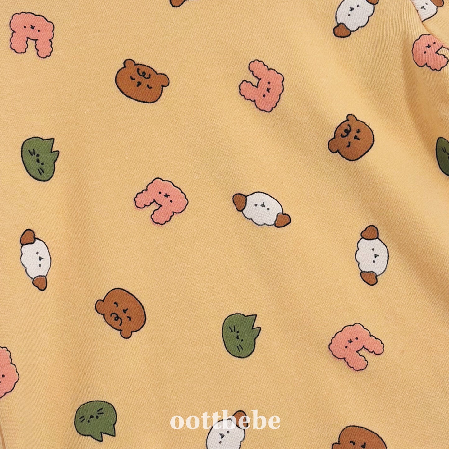 (Pre-order) OOTTBEBE Winter - Yum Yum Friends Homewear 얌얌친구실내복 (3 Colors)