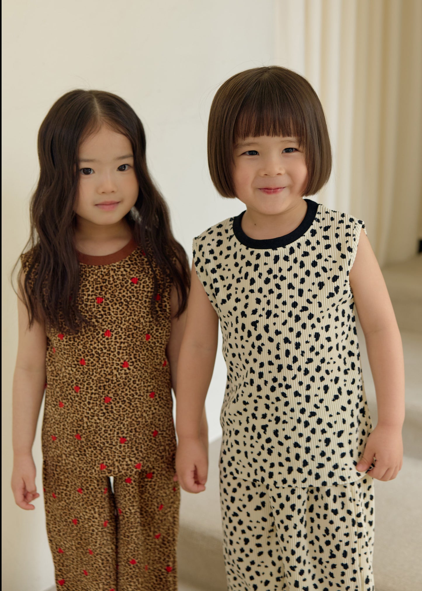 (Pre-order) Daily Bebe Summer - Kids’ Color-Block Pleats Set 배색 플리츠 세트 (8 Colors)