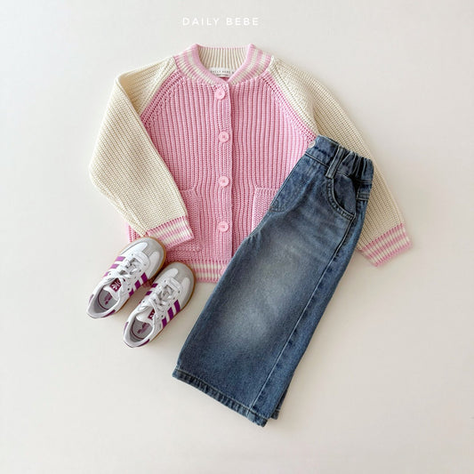 (Pre-order) Daily Bebe - Kids' Varsity Cardigan 바시티 가디건 (2 Colors)
