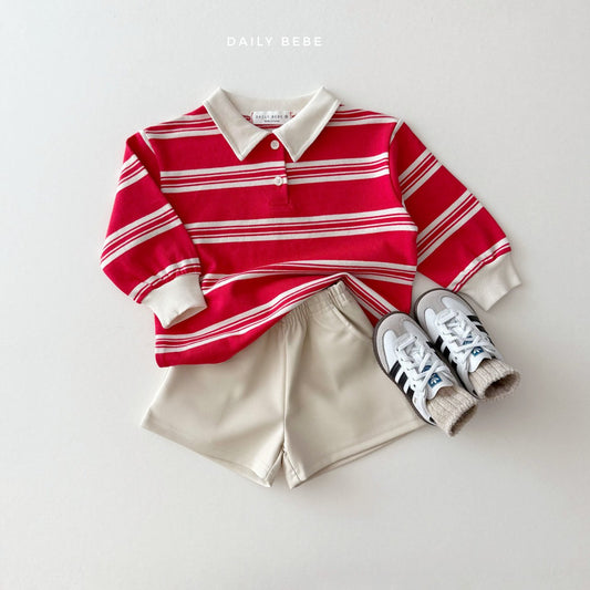 (Pre-order) Daily Bebe - Kids' Faux Leather Shorts 깨죽 반바지 (3 Colors)