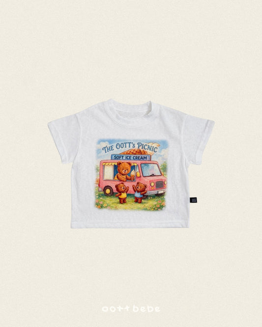 (Pre-order) OOTTBEBE Summer -  Oott Picnic T-shirt 오뜨피크닉티셔츠 (2 Colors)