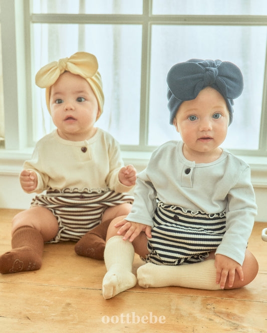 (Pre-order) OOTTBEBE - Papillon Bloomer Set 빠삐용블루머Set (2 Colors)