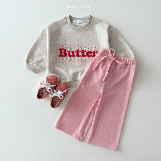 (Pre-order) Daily Bebe - Kids' Wide Knit Pants 와이드 니트팬츠 (4 Colors)