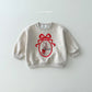 (Pre-order) Daily Bebe - Kids' Bunny Embroidery Sweatshirt 토끼 자수 맨투맨 (2 Colors)