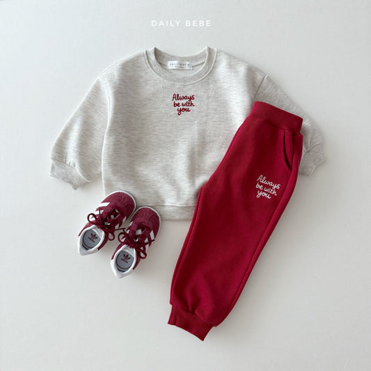 (Pre-order) Daily Bebe - Kids’ Always Top & Bottom Set 올웨이즈 상하세트 (3 Colors)
