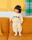 (Pre-order) OOTTBEBE Fall - Cute Car Top & Bottom Set - 자동차상하복 (2 Colors)