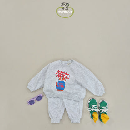 (Pre-order) Soybean Kids - Chef Bear Top & Bottom Set 쉐프베어상하복 (3 Colors)