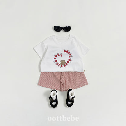 (Pre-order) OOTTBEBE - Otti Signature Top and Bottom Set 오띠시그니쳐상하복 (2 Colors)