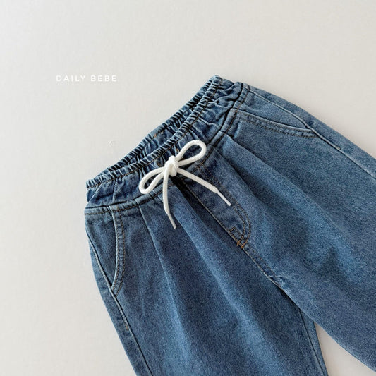 (Pre-order) Daily Bebe - Kids' Banding Denim Pants 밴딩데님팬츠