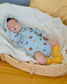 (Pre-order) OOTTBEBE Fall - Cute Car Romper & Bonnet Set 자동차슈트세트 (2 Colors)