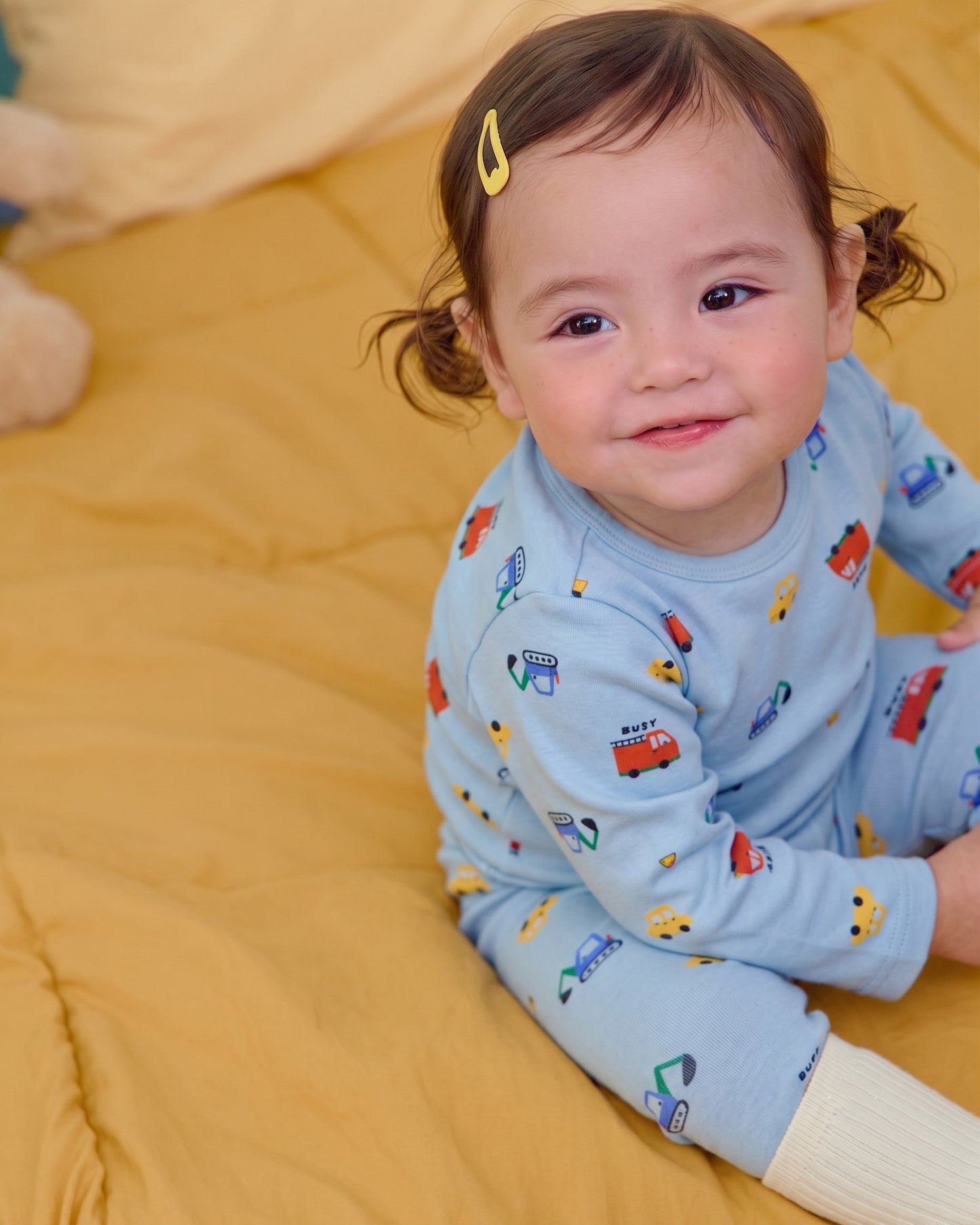 (Pre-order) OOTTBEBE Fall - Cute Car Pajama Set 자동차실내복 (2 Colors)