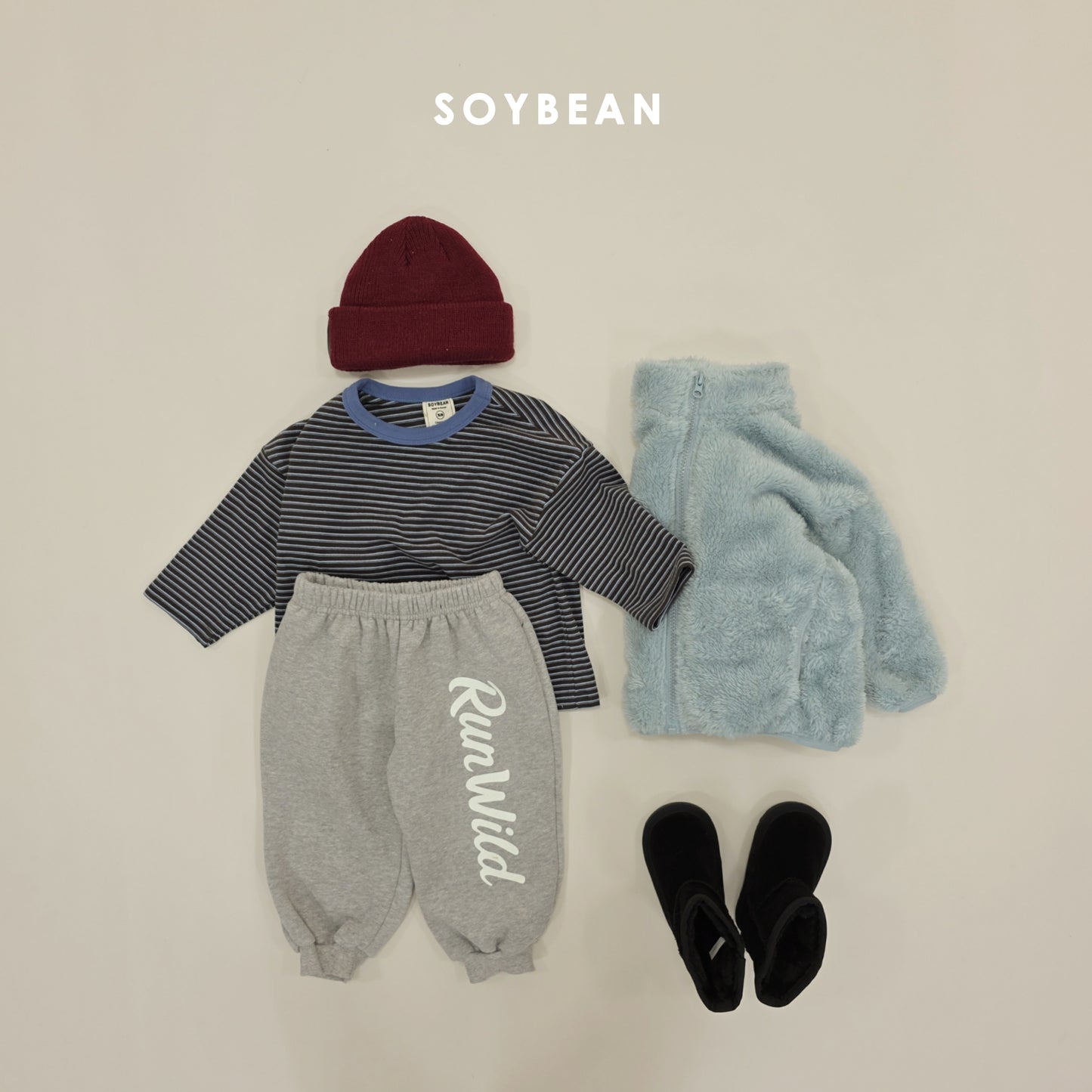 (Pre-order) Soybean Kids Winter - Captain Cozy Loose Tee 캡틴코지루즈티 (4 Colors)