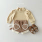 (Pre-order) Daily Bebe Winter - Kids' Fuzzy Heart Shorts 뽀글 하트 반바지 (2 Colors)