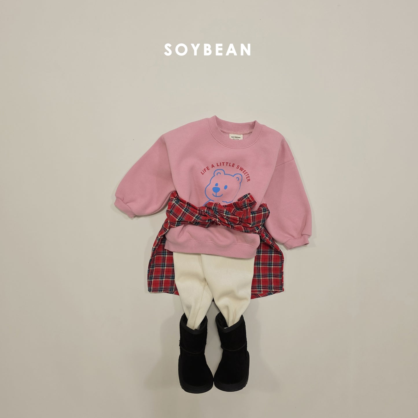 (Pre-order) Soybean Kids Winter - Daily Check Shirt 데일리체크남방 (2 Colors)