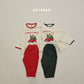 (Pre-order) Soybean Kids Winter - Merry Mongle Loose Pajama Set 메리몽글루즈실내복 (2 Colors)