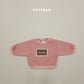 (Pre-order) Soybean Kids Winter - Lovely Bouclé Embroidered Sweatshirt 러블리뽀글맨투맨 (2 Colors)