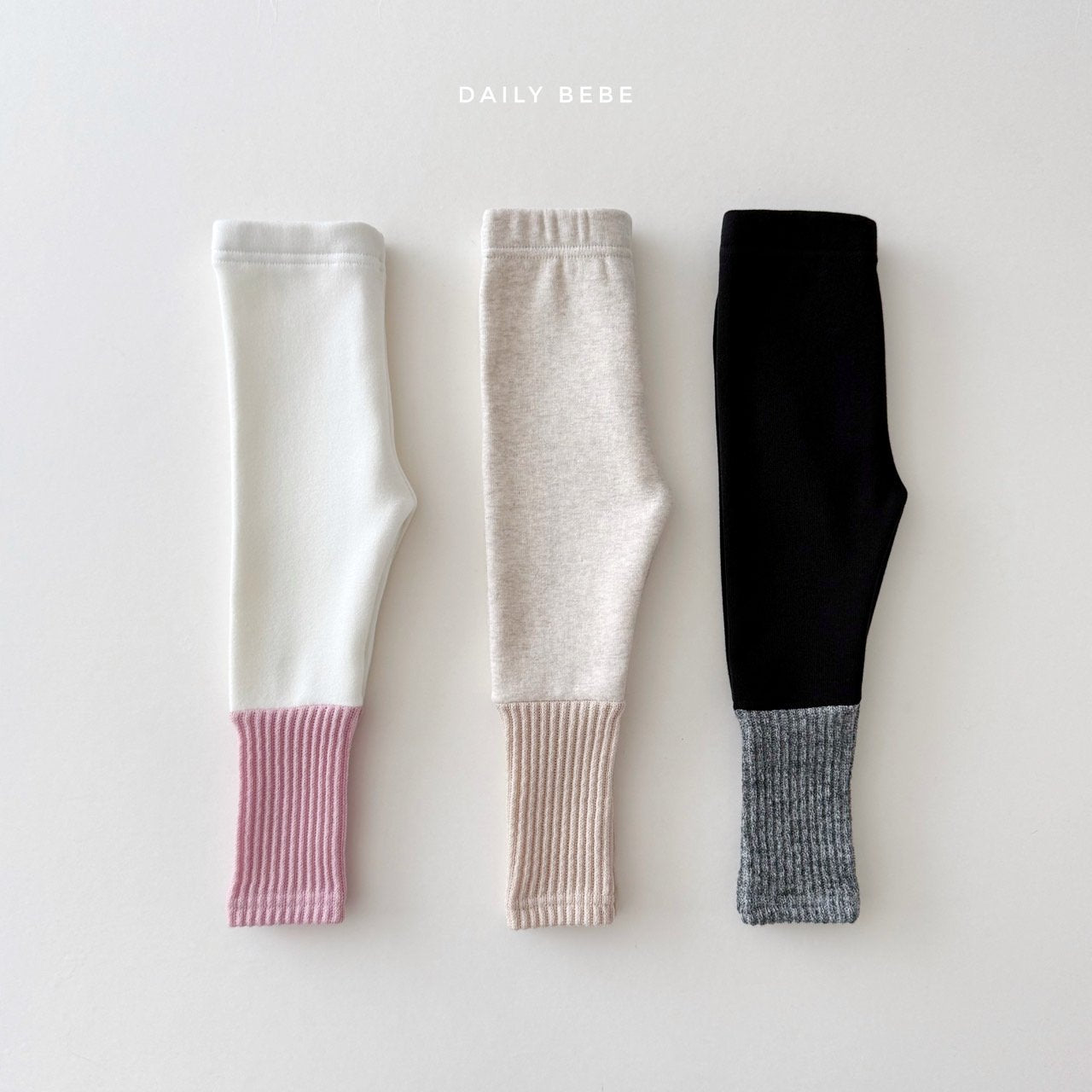 (Pre-order) Daily Bebe Winter - Kids’ Mink Leggings 밍크 토시레깅스 (3 Colors)