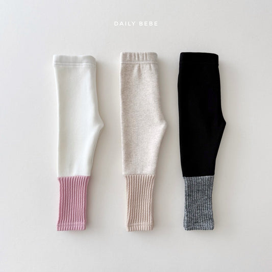 (Pre-order) Daily Bebe Winter - Kids’ Mink Leggings 밍크 토시레깅스 (3 Colors)