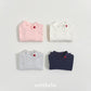 (Pre-order) OOTTBEBE Winter - Signature Heart Turtleneck Tee OT하트폴라티 (4 Colors)