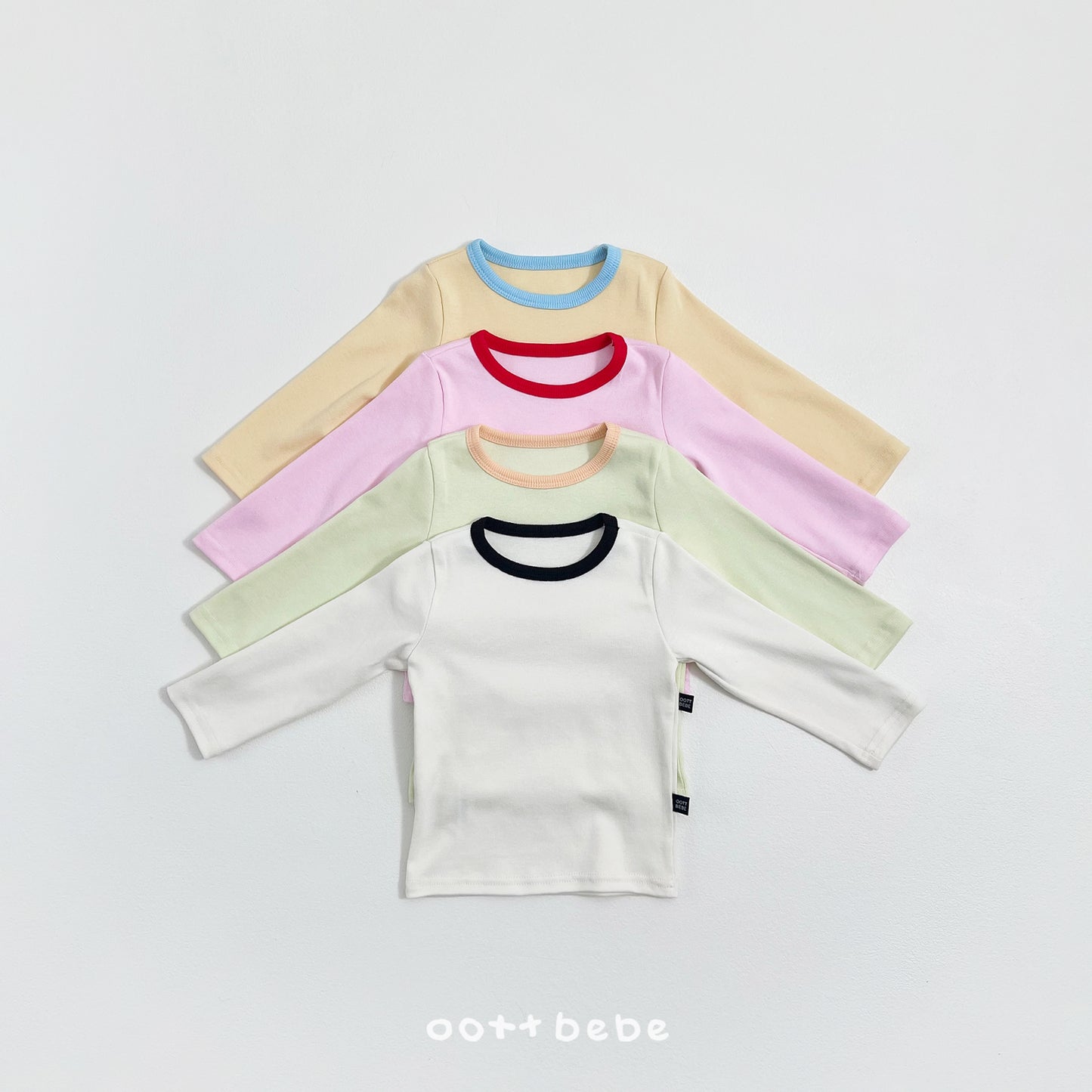 (Pre-order) OOTTBEBE Spring - Modal Heart Pajama Set 모달하트실내복 (4 Colors)