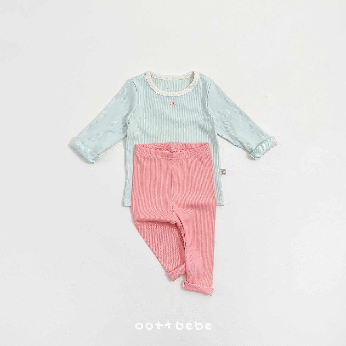(Pre-order) OOTTBEBE Spring - Picnic Cotton Pajama Set 피크닉실내복 (3 Colors)