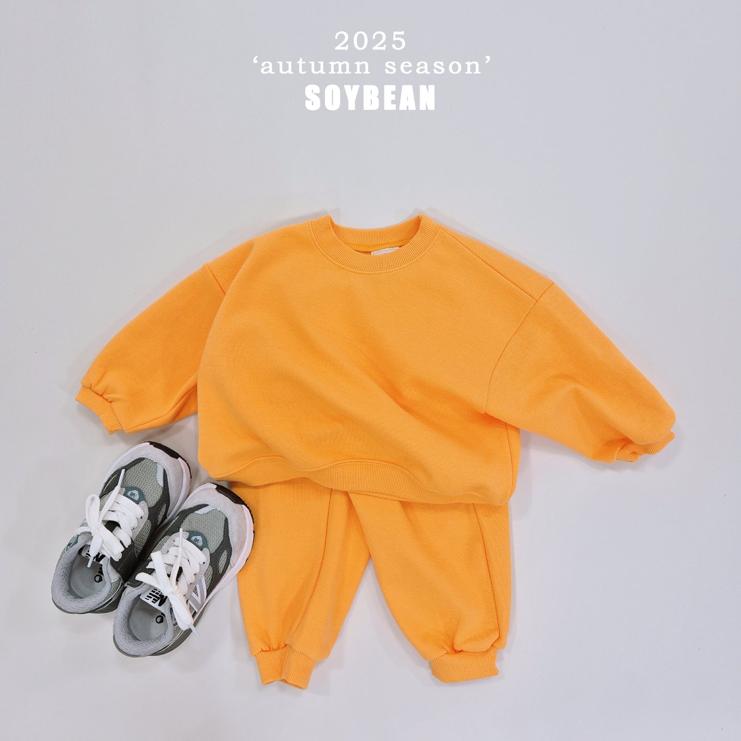 (Pre-order) Soybean Kids - Fall Lollipop Top & Bottom Set 가을롤리팝상하복 (16 Colors)