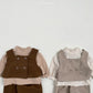 (Pre-order) OOTTBEBE - Chocolate Double-Breasted Vest 초코더블뷔스티에 (2 Colors)