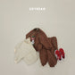 (Pre-order) Soybean Kids Winter - Cloud Bunny Fleece-Lined Top & Bottom Set 양기모구름토끼상하 (3 Colors)
