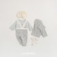 (Pre-order) OOTTBEBE Winter - (Baby) 1+1 Layering Heart Tee Set 윈터1+1티셔츠 (3 Colors)