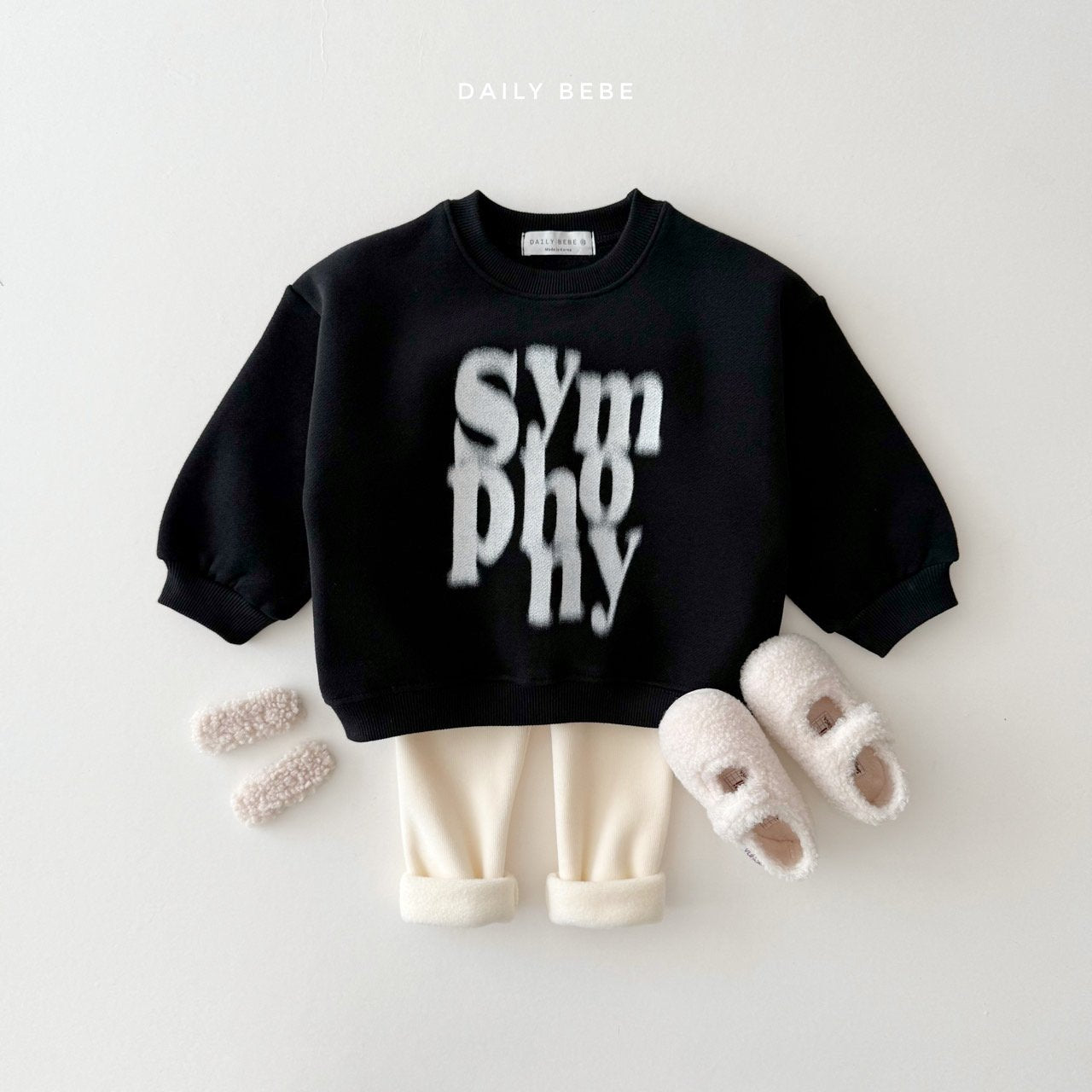 (Pre-order) Daily Bebe Winter - Kids’ Mink Basic Leggings 밍크 기본레깅스 (4 Colors)