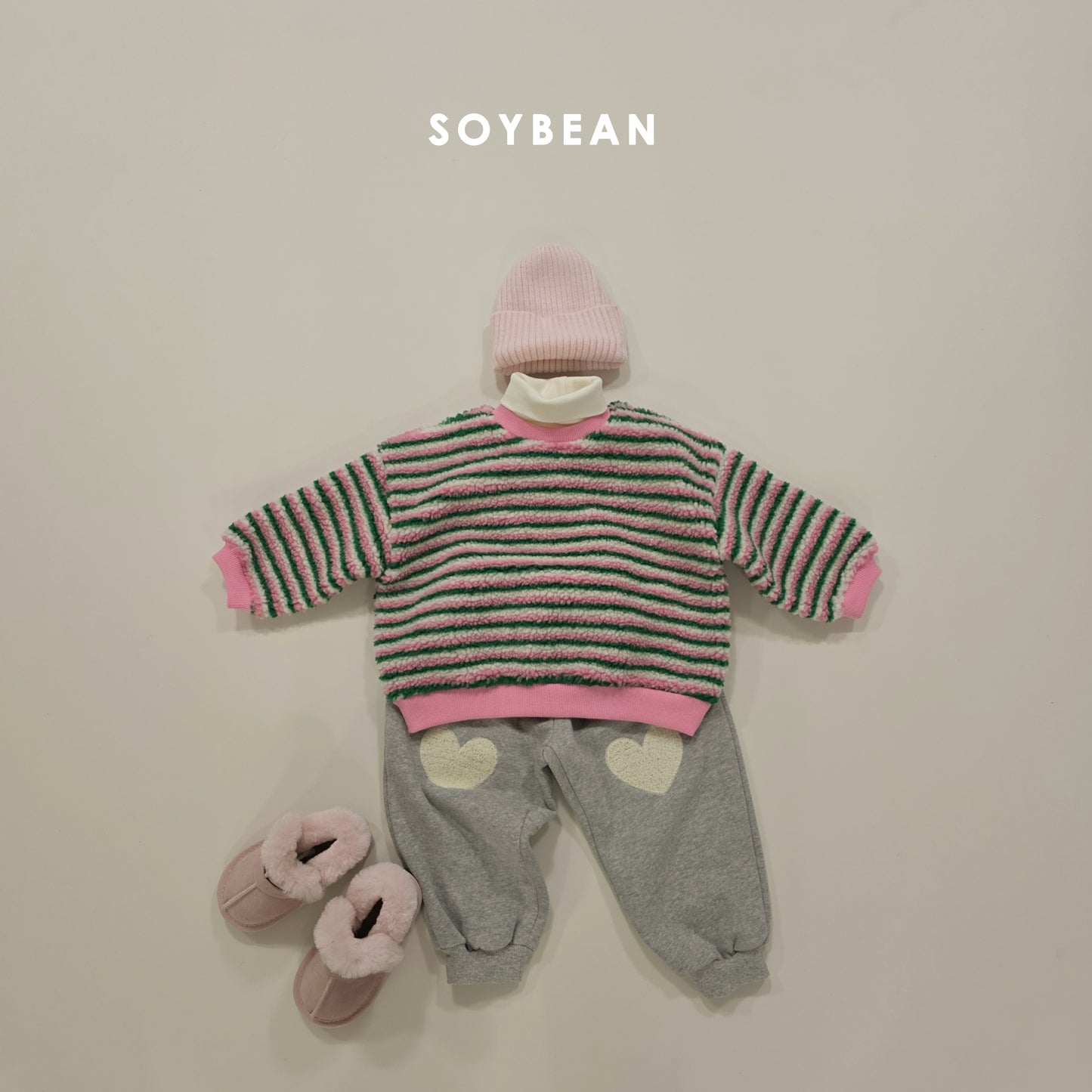 (Pre-order) Soybean Kids Winter - Mock Neck Layering Tee 페이크목폴라티 (5 Colors)