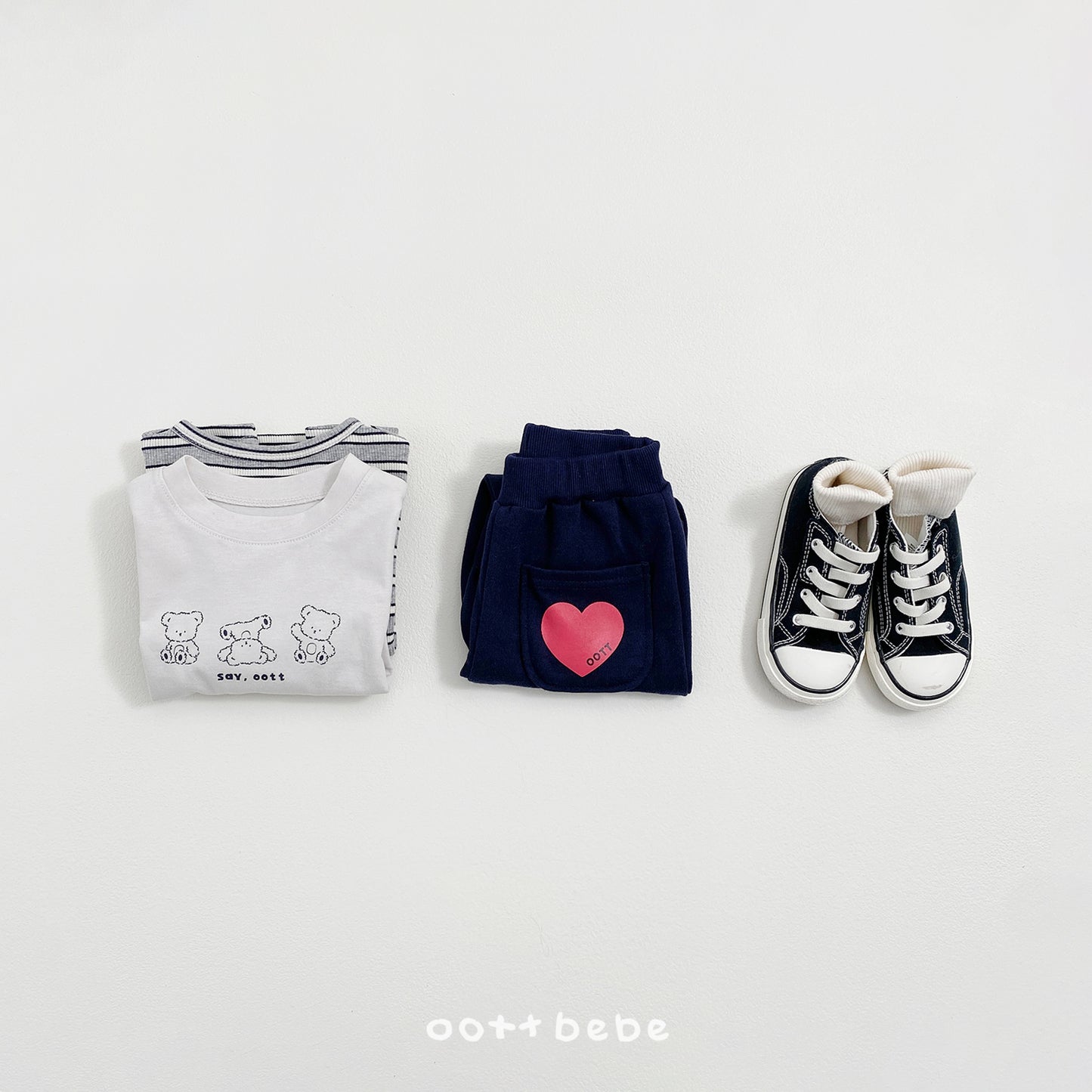 (Pre-order) OOTTBEBE Spring - Heart Pocket Pants 하트포켓팬츠 (3 Colors)
